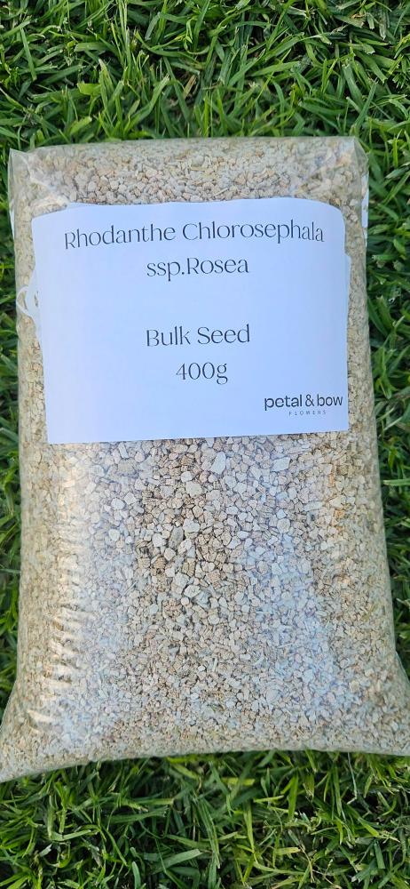 Bulk Seed 400g Pink and White Everlasting Paper Daisy Seed