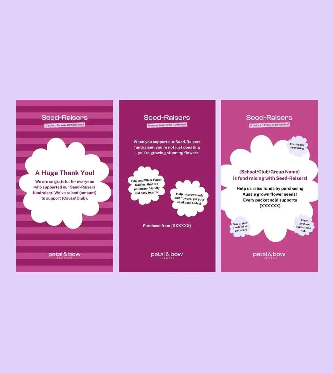Editable Seed-Raisers social media tile templates